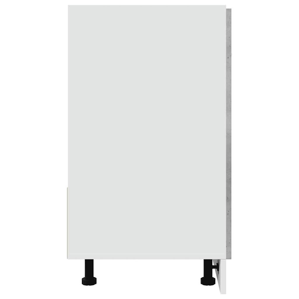 Spülenunterschrank Lyon Betongrau 80x46x81,5 cm Holzwerkstoff