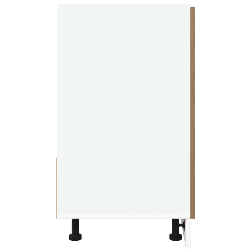 Spülenunterschrank Lyon Artisan-Eiche 80x46x81,5 cm Holzwerkstoff