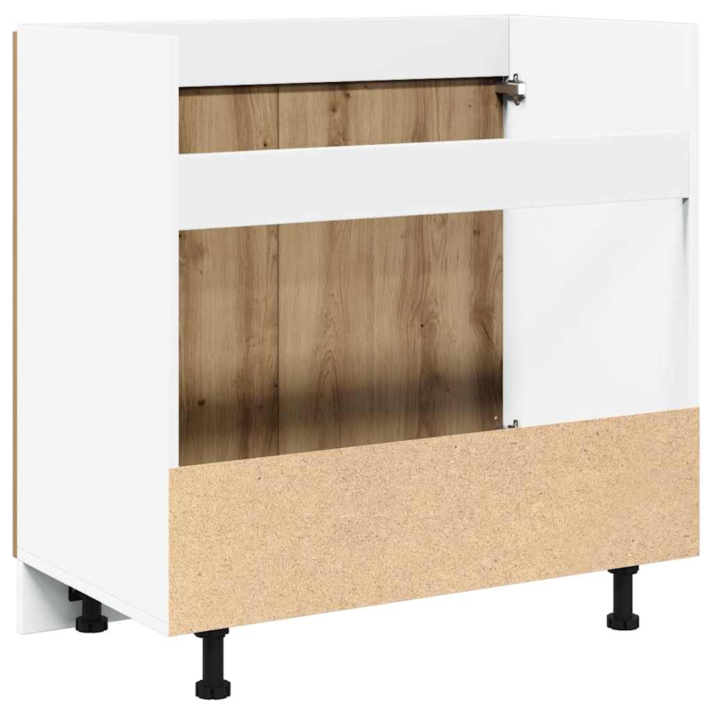 Spülenunterschrank Lyon Artisan-Eiche 80x46x81,5 cm Holzwerkstoff