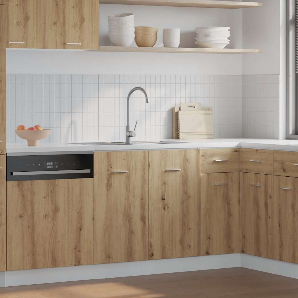 Spülenunterschrank Lyon Artisan-Eiche 80x46x81,5 cm Holzwerkstoff