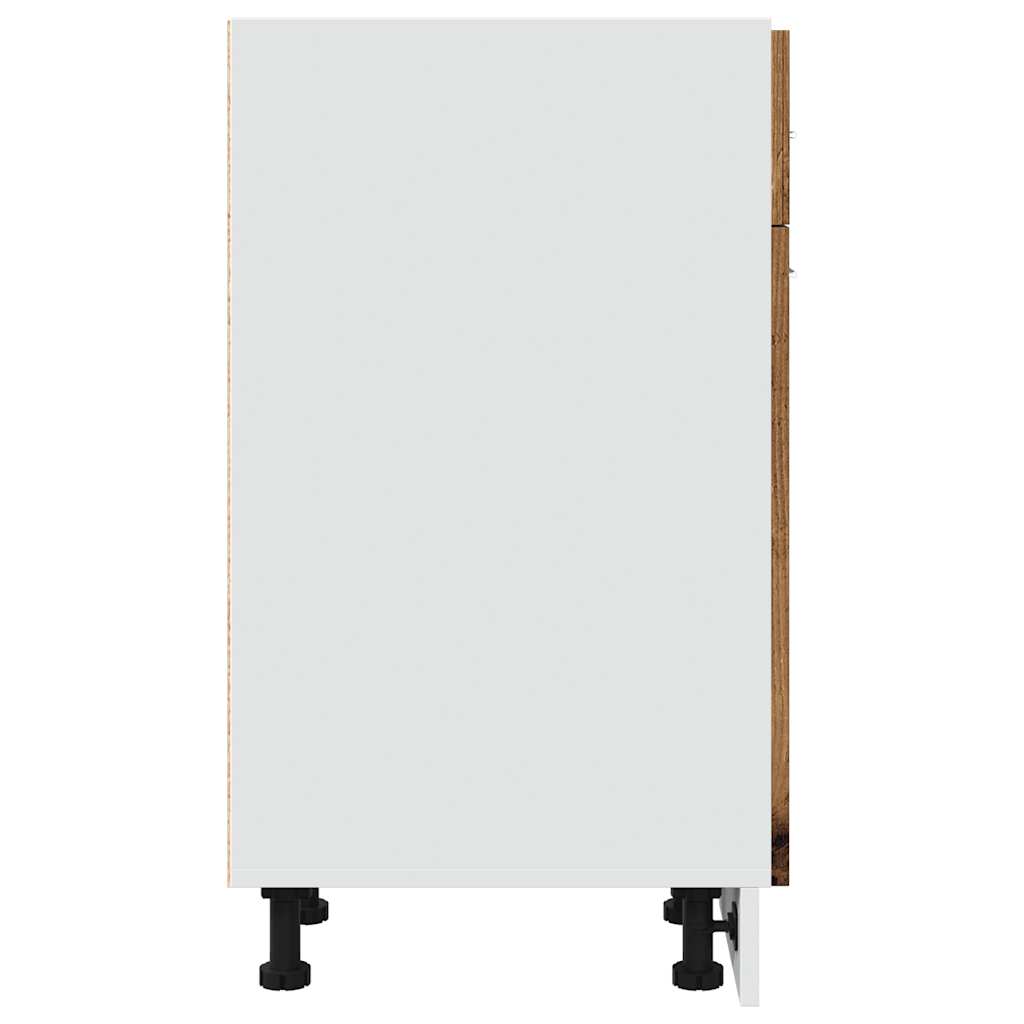Schubunterschrank Lyon Altholz-Optik 30x46x81,5 cm Holzwerkstoff