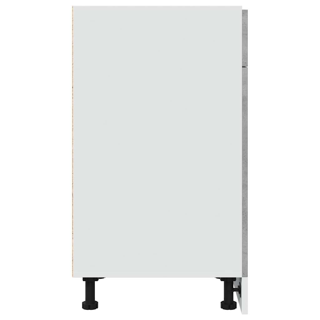 Schubunterschrank Lyon Betongrau 40x46x81,5 cm Holzwerkstoff
