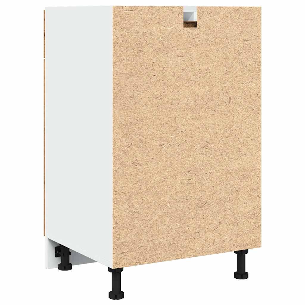 Schubunterschrank Lyon Altholz-Optik 50x46x81,5 cm Holzwerkstoff