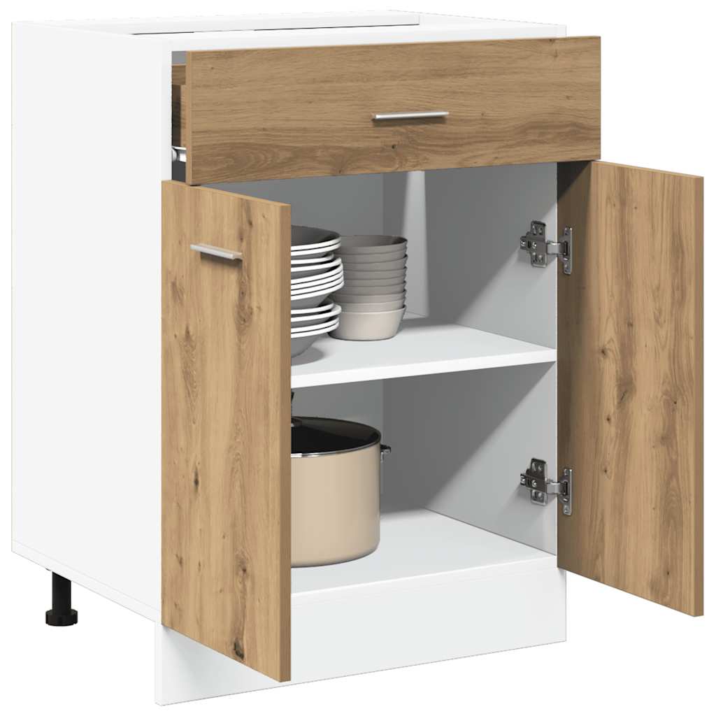 Unterschrank Lyon Artisan-Eiche 60x46x81,5 cm Holzwerkstoff