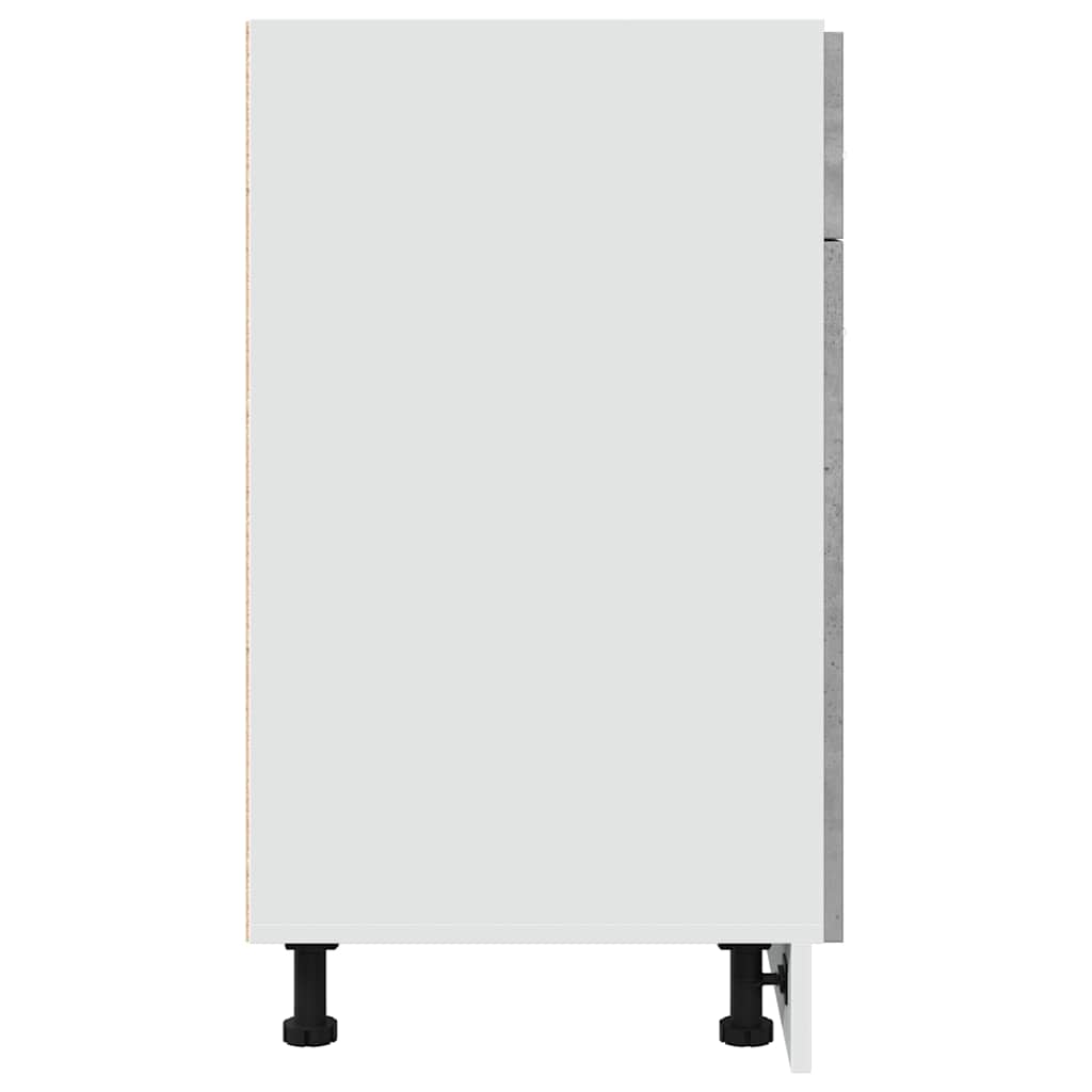Schubunterschrank Lyon Betongrau 80x46x81,5 cm Holzwerkstoff