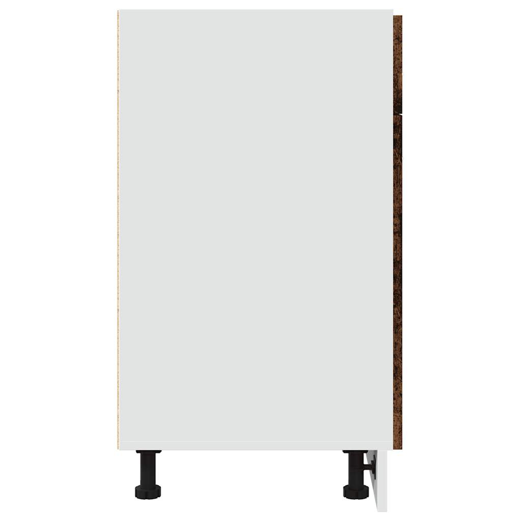 Schubunterschrank Lyon Altholz-Optik 80x46x81,5 cm Holzwerkstoff