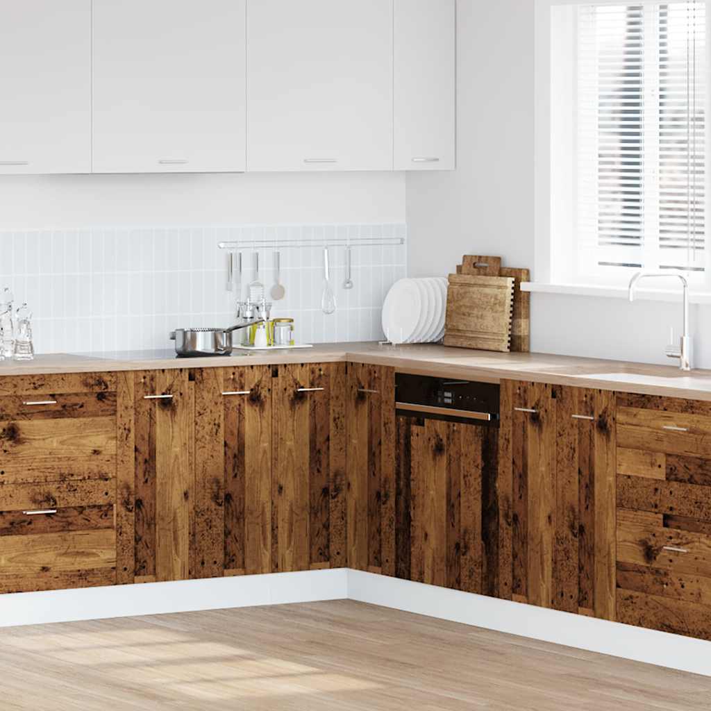 Küchenschrank Lyon Altholz-Optik 75,5x75,5x81,5 cm Holzwerkstoff