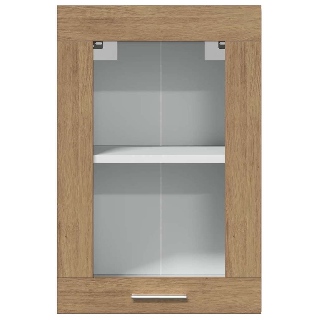 Hängeschrank Lyon Glas Artisan-Eiche 40x31x60 cm Holzwerkstoff