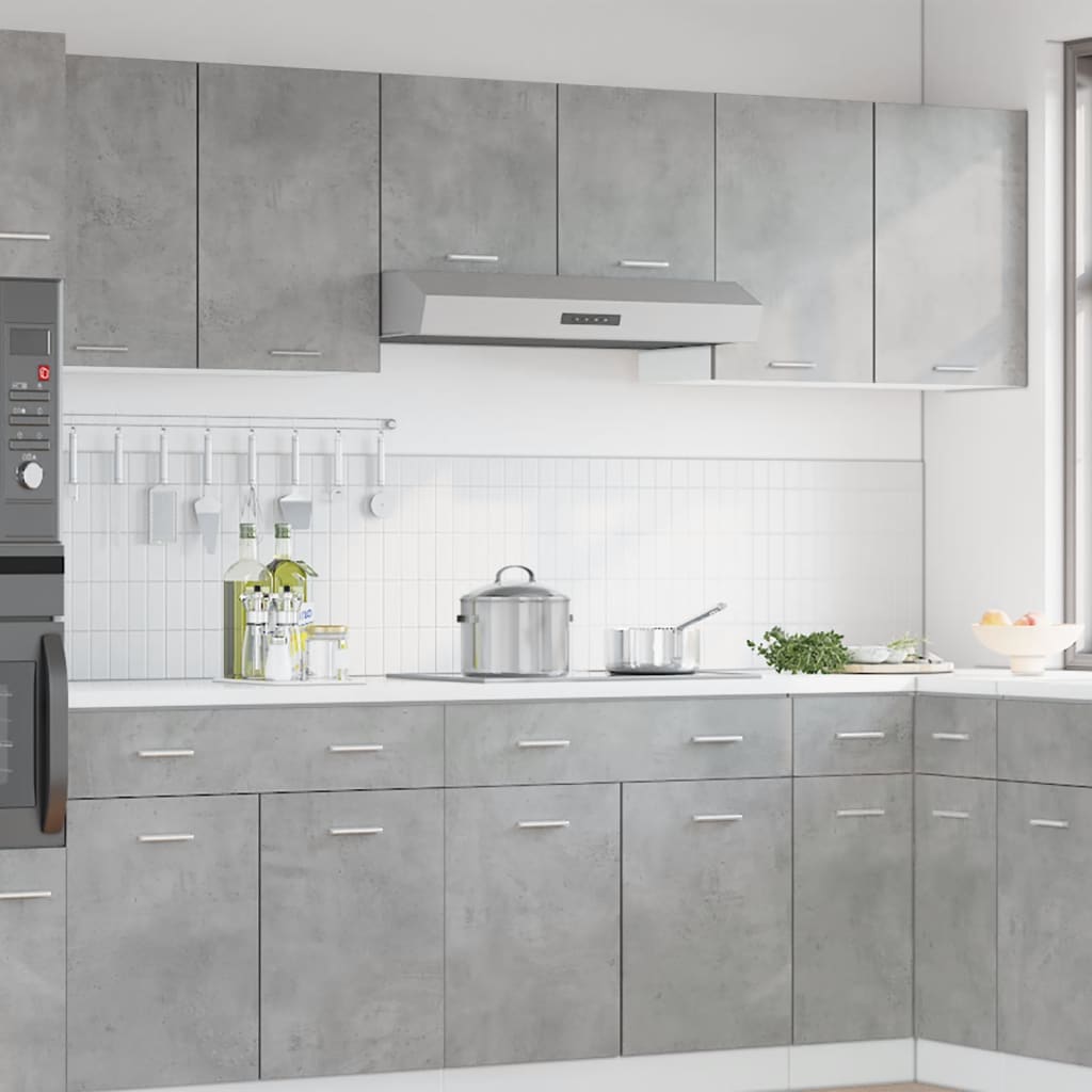 Hängeschrank Lyon Betongrau 80x31x60 cm Holzwerkstoff