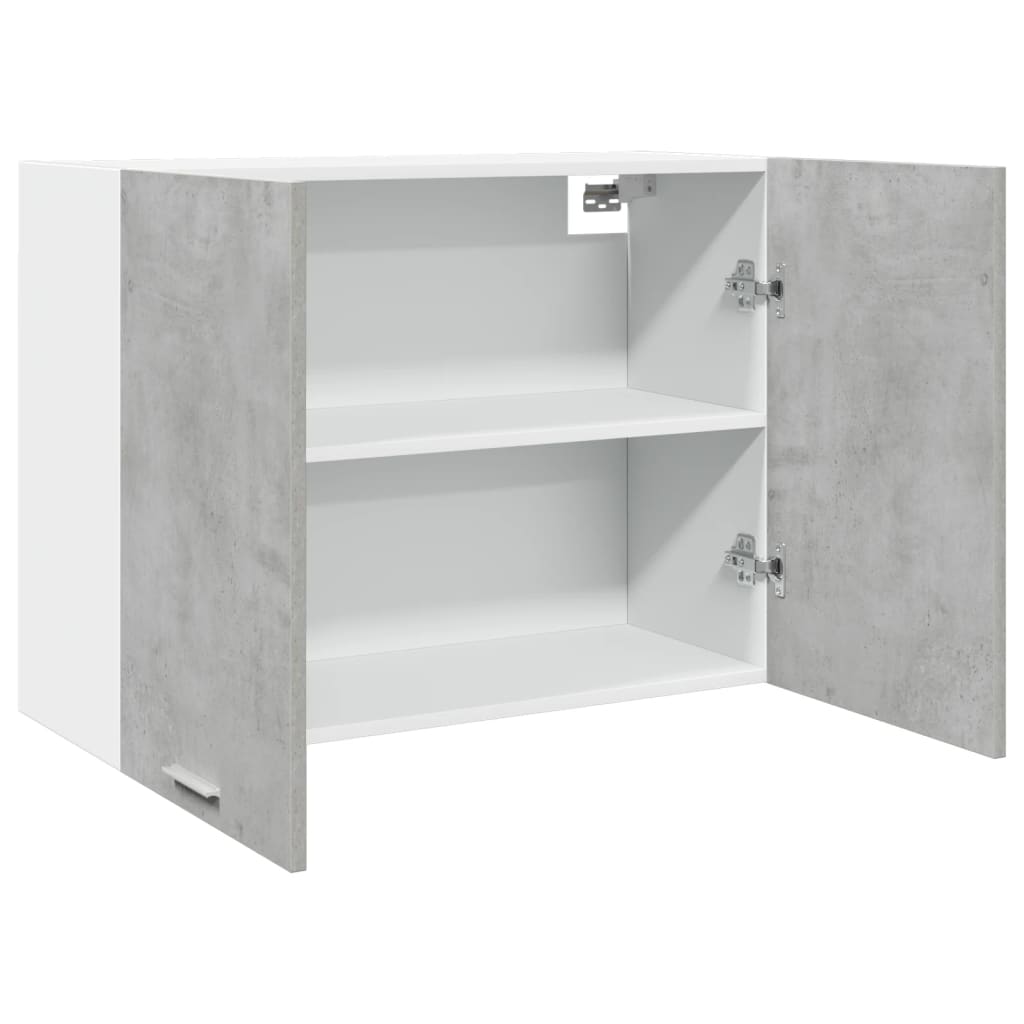 Hängeschrank Lyon Betongrau 80x31x60 cm Holzwerkstoff