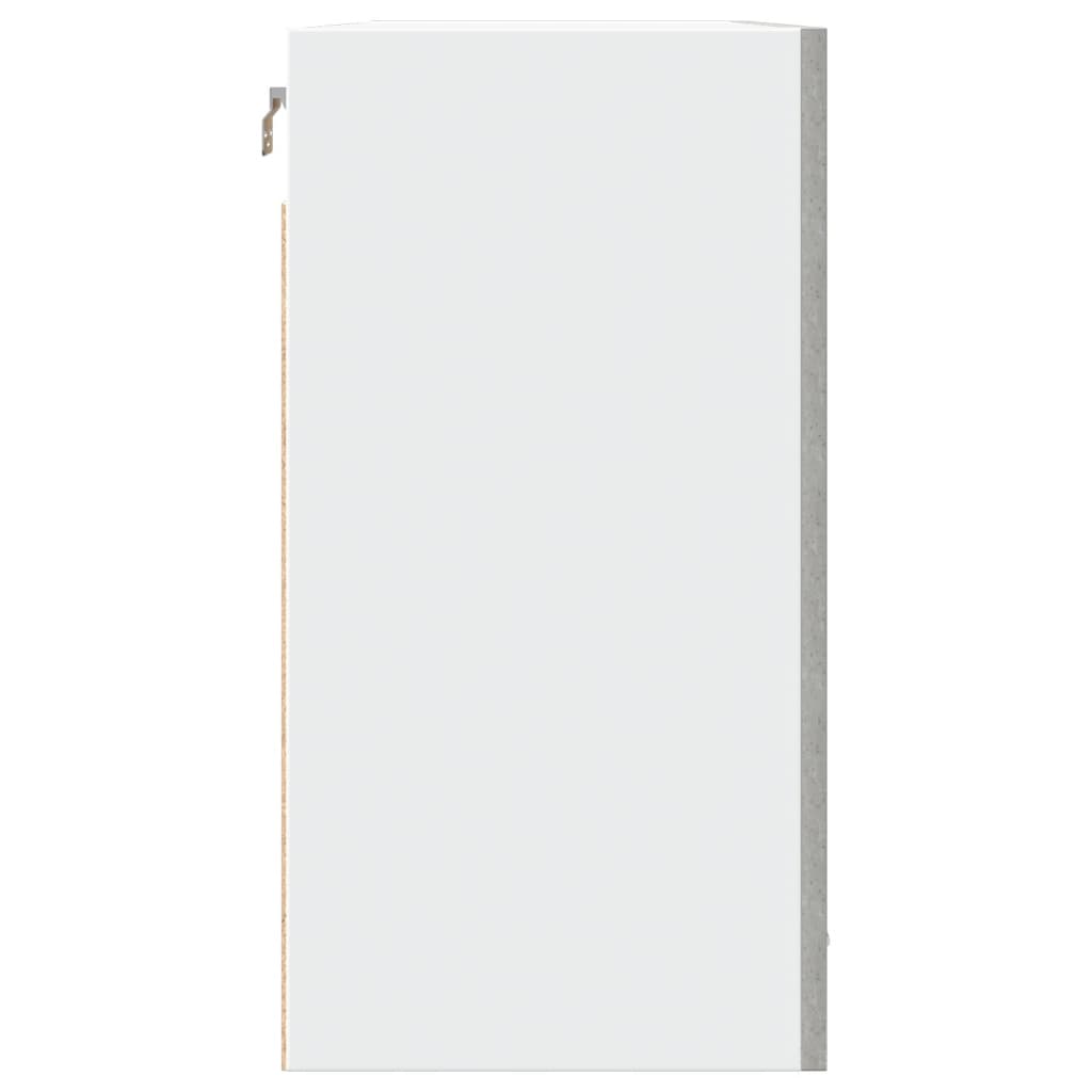 Hängeschrank Lyon Betongrau 80x31x60 cm Holzwerkstoff