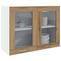 Hängeglasschrank Lyon Artisan-Eiche 80x31x60 cm Holzwerkstoff