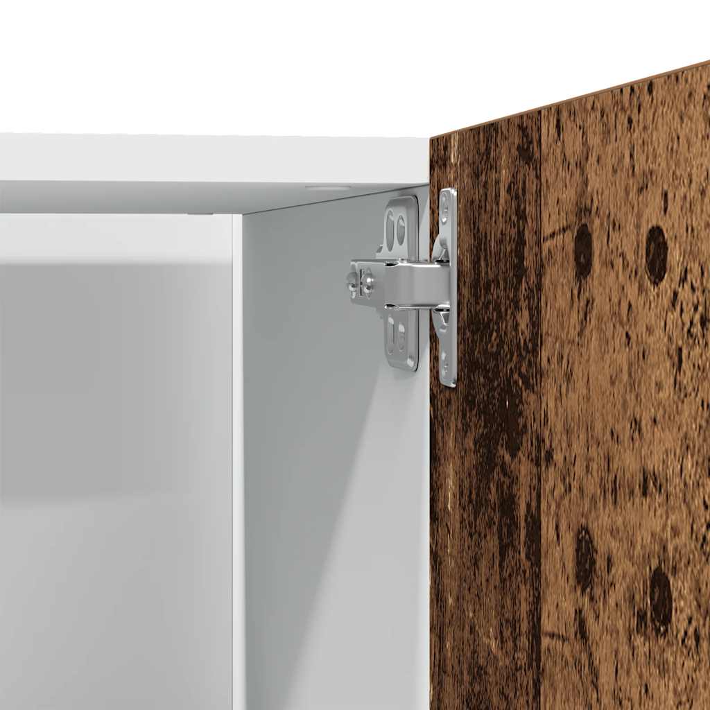 Kühlumbauschrank Lyon Altholz-Optik 60x57x207 cm Holzwerkstoff
