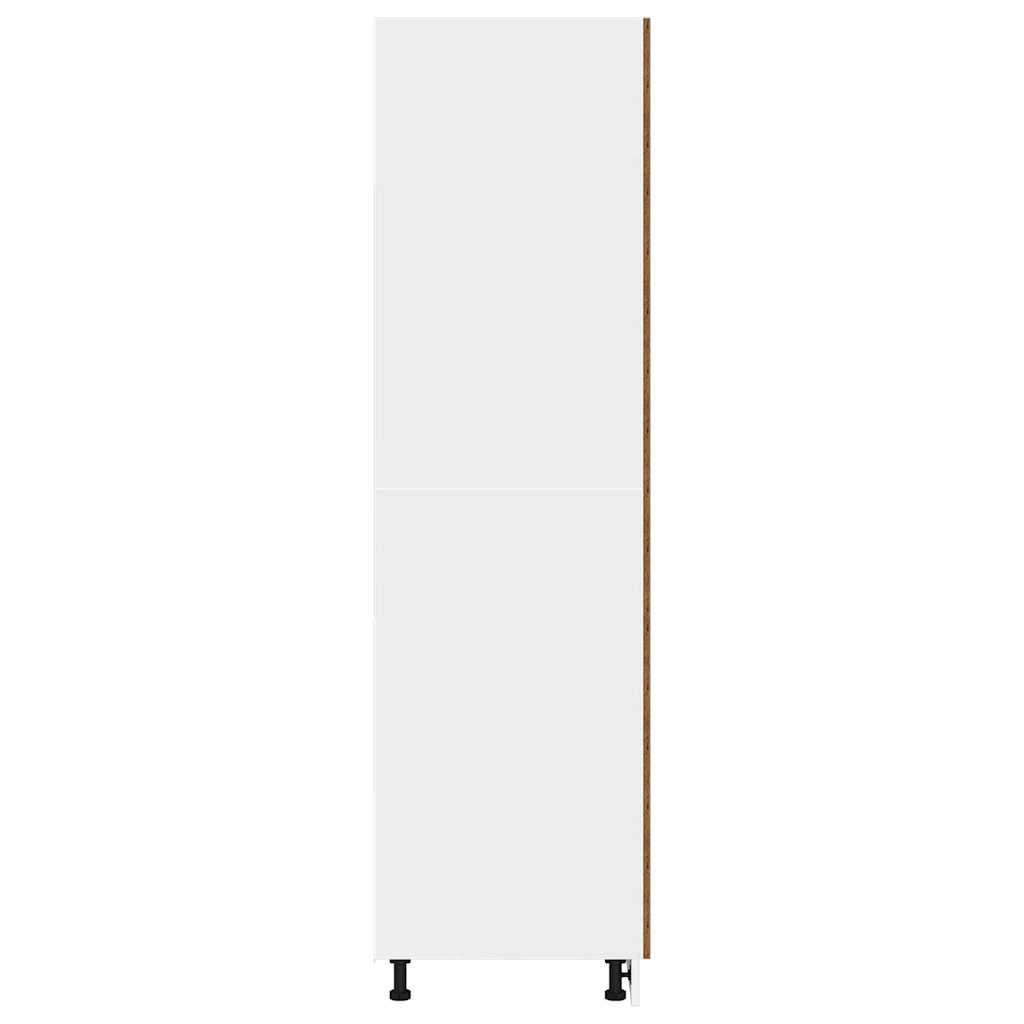Kühlumbauschrank Lyon Altholz-Optik 60x57x207 cm Holzwerkstoff