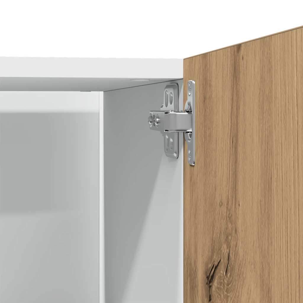 Kühlumbauschrank Lyon Artisan-Eiche 60x57x207 cm Holzwerkstoff