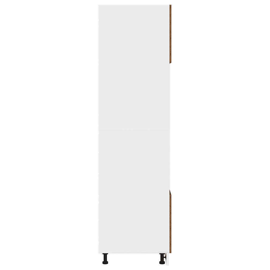 Mikrowellenschrank Lyon Altholz-Optik 60x57x207 cm Holzwerkstoff