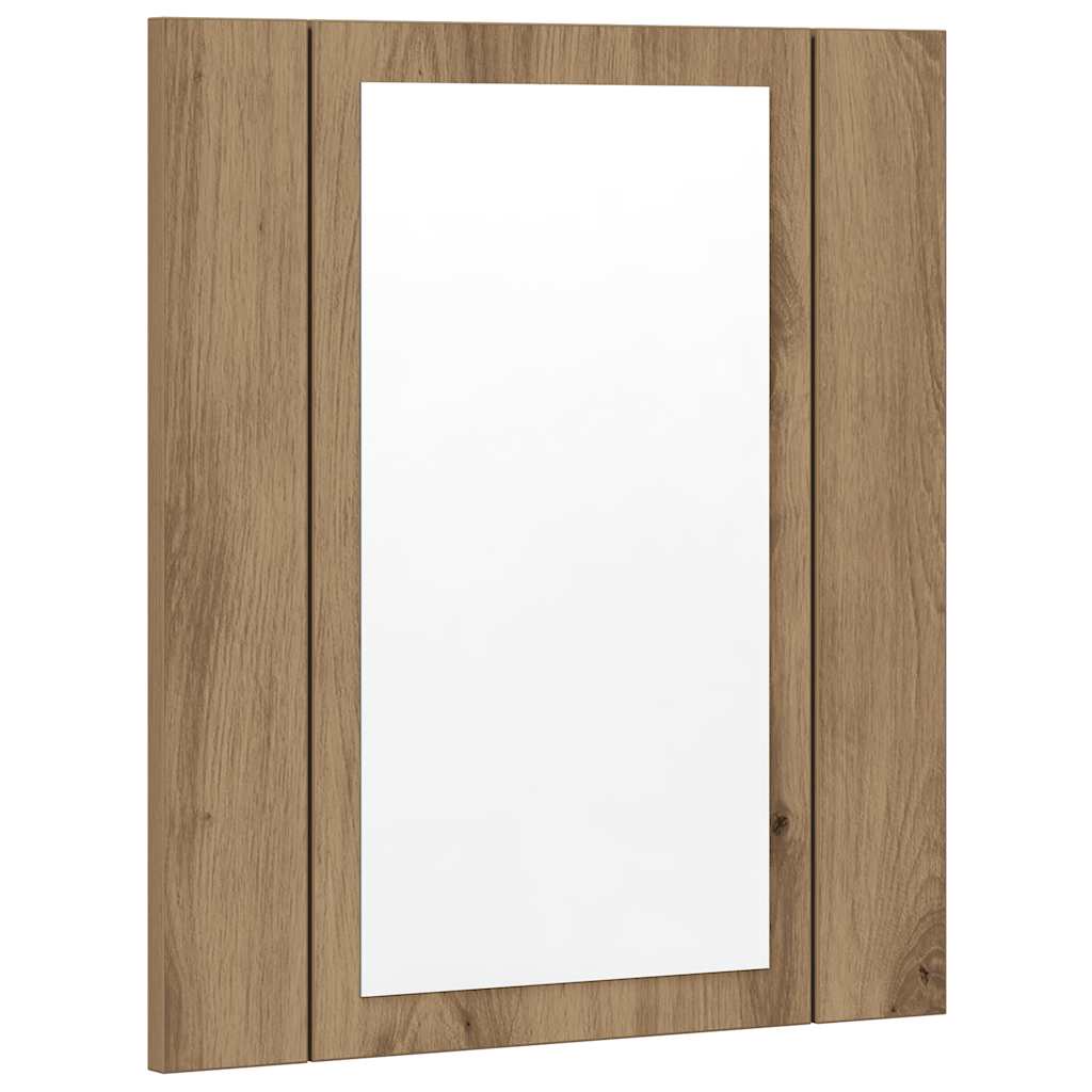 LED-Spiegelschrank Artisan-Eiche 40x12x45 cm Holzwerkstoff