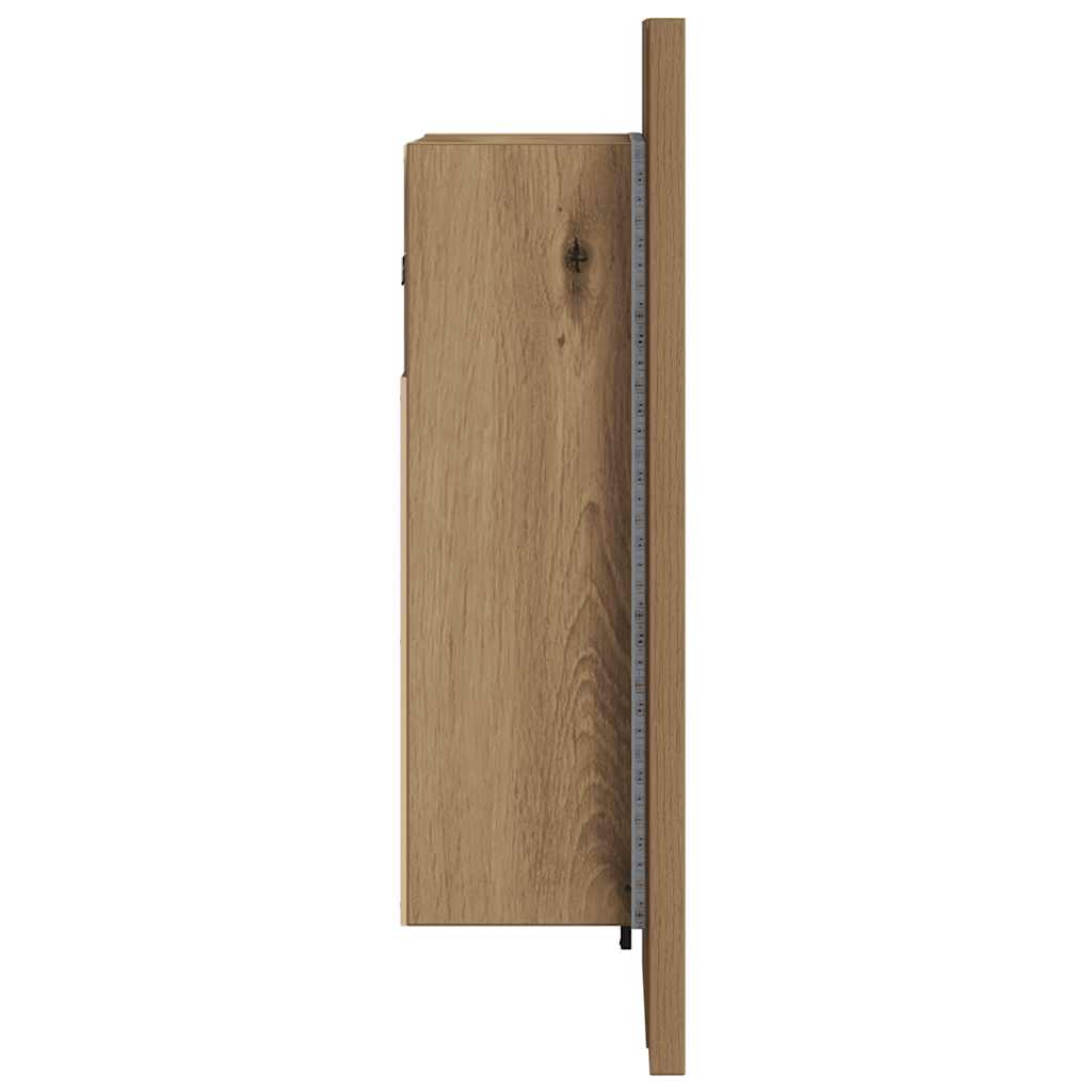 LED-Spiegelschrank Artisan-Eiche 40x12x45 cm Holzwerkstoff