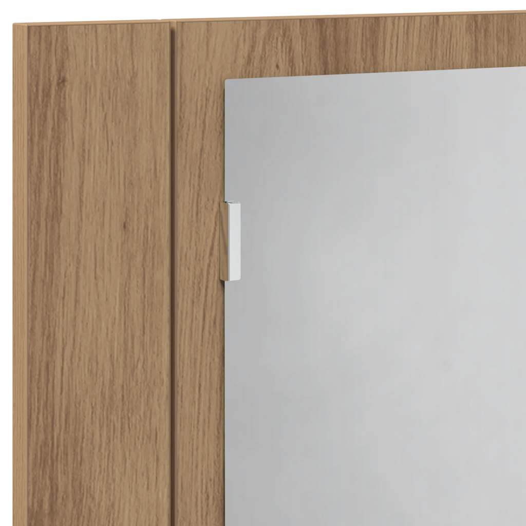 LED-Spiegelschrank Artisan-Eiche 60x12x45 cm Holzwerkstoff