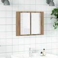 LED-Spiegelschrank Artisan-Eiche 60x12x45 cm Holzwerkstoff