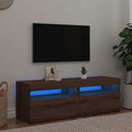 TV-Schränke mit LED-Leuchten 2 Stk. Artisan-Eiche Holzwerkstoff