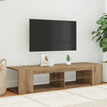 TV-Schrank mit LED-Leuchten Artisan-Eiche 135x39x30 cm