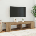 TV-Schrank mit LED-Leuchten Artisan-Eiche 90x39x30 cm