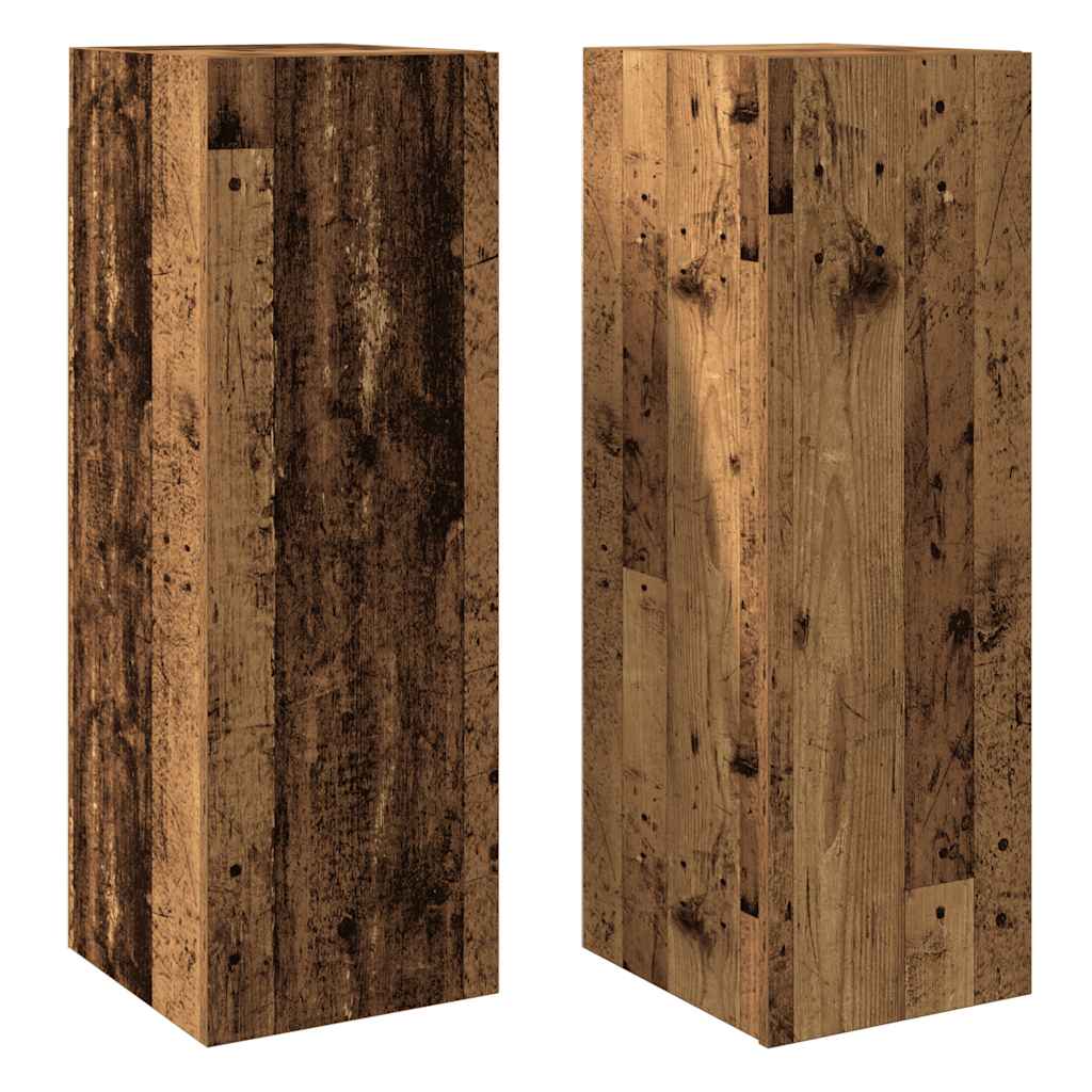 TV-Schränke 2 Stk. Altholz-Optik 30,5x30x90 cm Holzwerkstoff