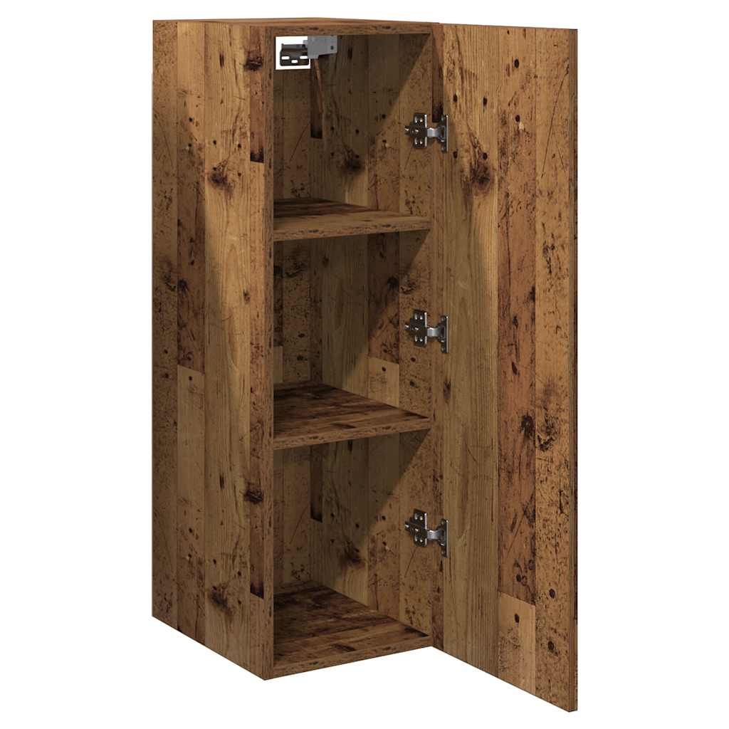 TV-Schränke 2 Stk. Altholz-Optik 30,5x30x90 cm Holzwerkstoff