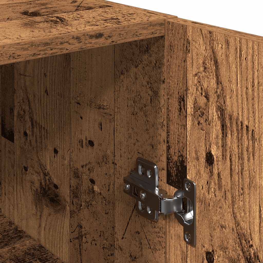 TV-Schränke 2 Stk. Altholz-Optik 30,5x30x90 cm Holzwerkstoff