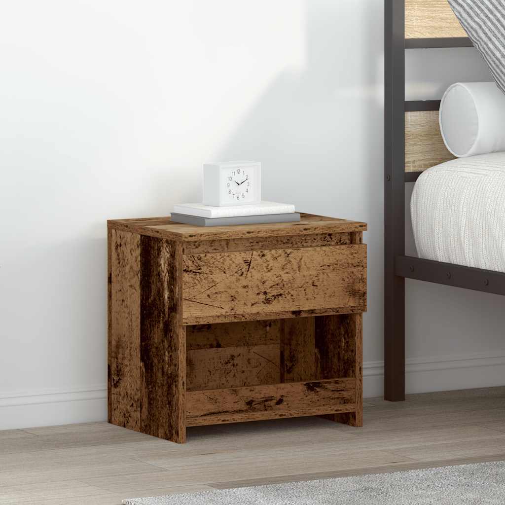 Nachttisch Altholz-Optik 40x30x39 cm Holzwerkstoff