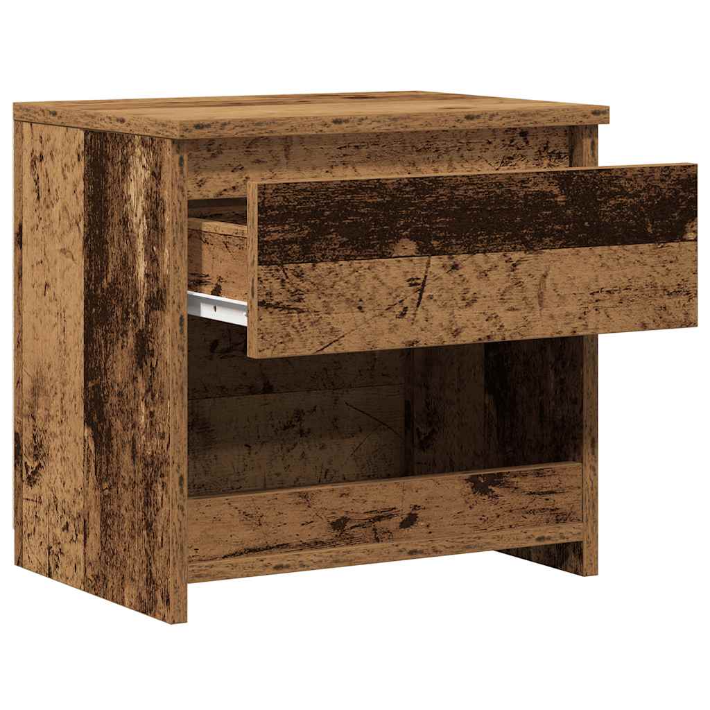 Nachttische 2 Stück Altholz 40x30x39 cm Holzwerkstoff