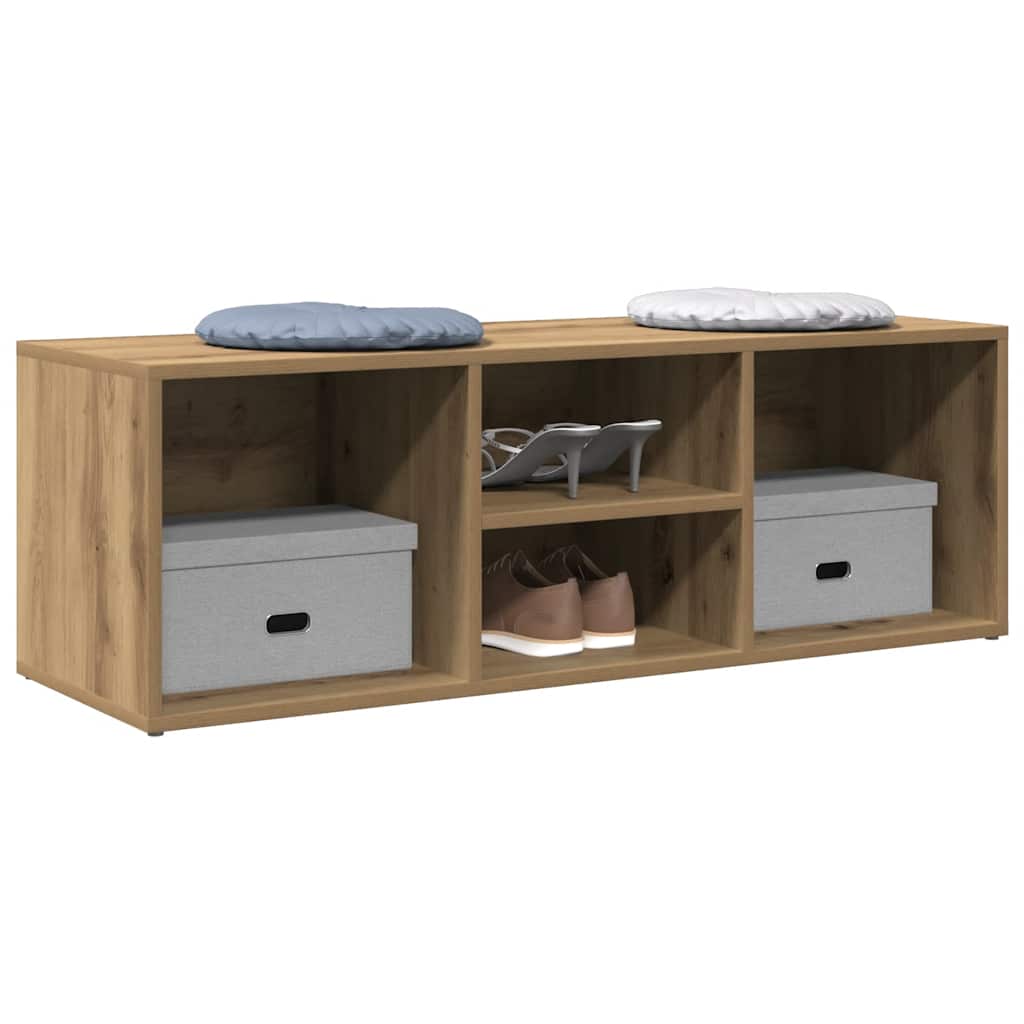 Schuhbank Artisan-Eiche 105x35x35 cm Holzwerkstoff