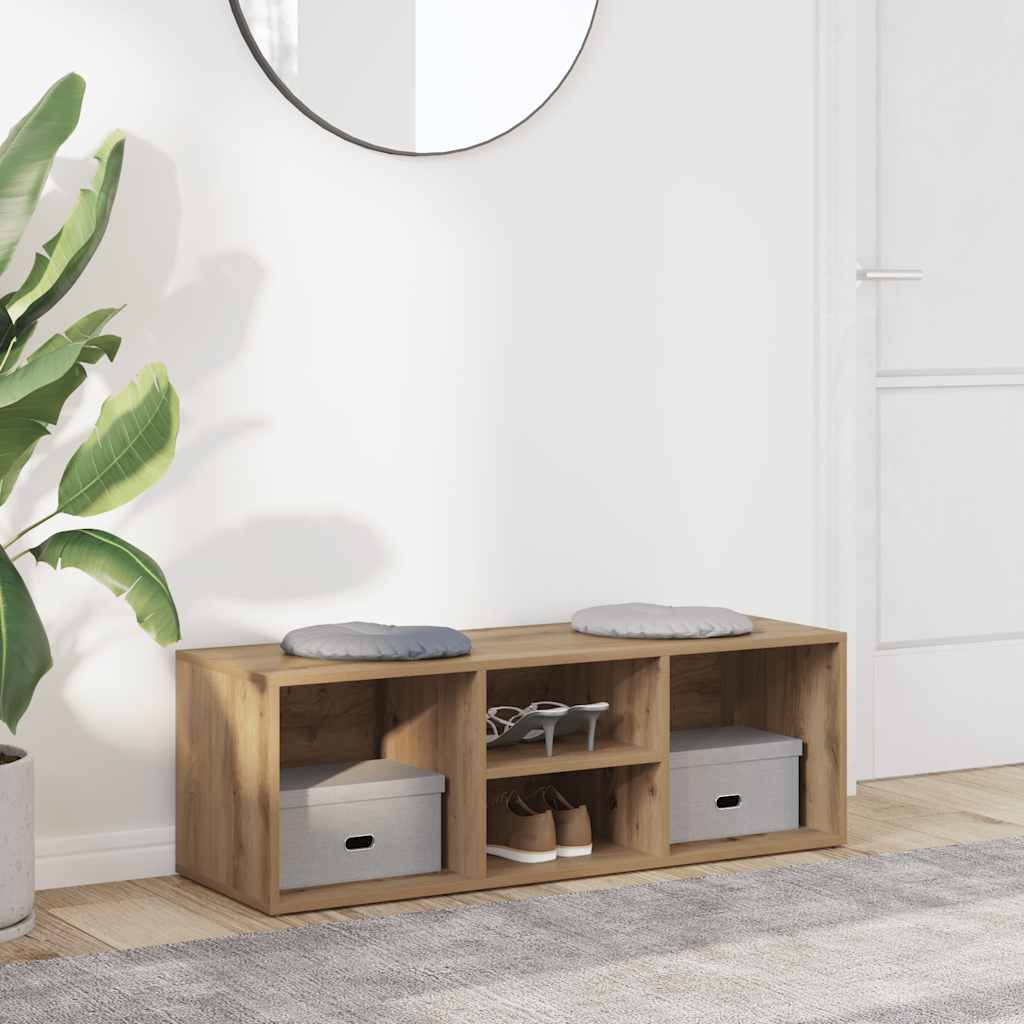 Schuhbank Artisan-Eiche 105x35x35 cm Holzwerkstoff
