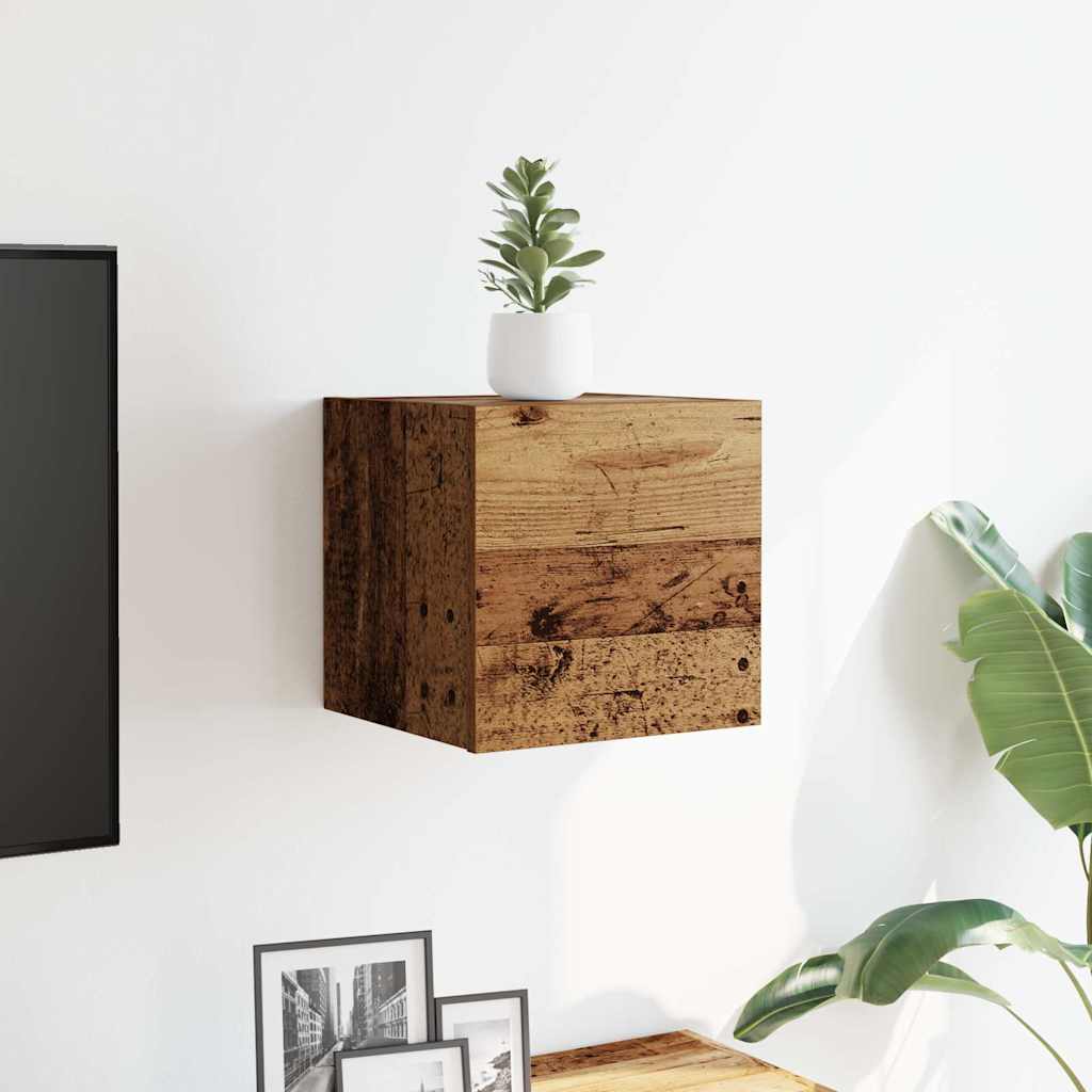 TV-Wandschrank Altholz-Optik 30,5x30x30 cm