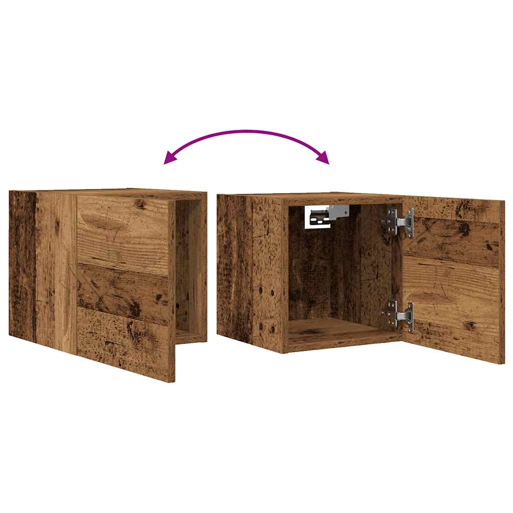 TV-Wandschrank Altholz-Optik 30,5x30x30 cm