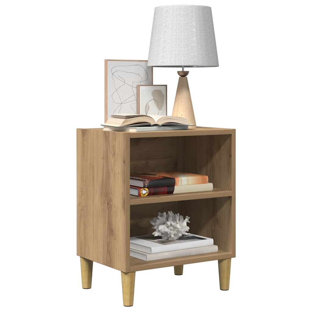 Nachttische 2 Stk. Artisan-Eiche 40x30x50 cm Holzwerkstoff