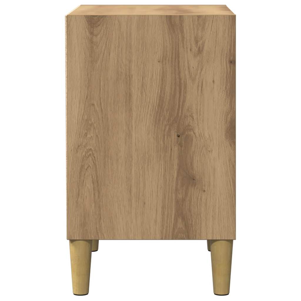 Nachttische 2 Stk. Artisan-Eiche 40x30x50 cm Holzwerkstoff