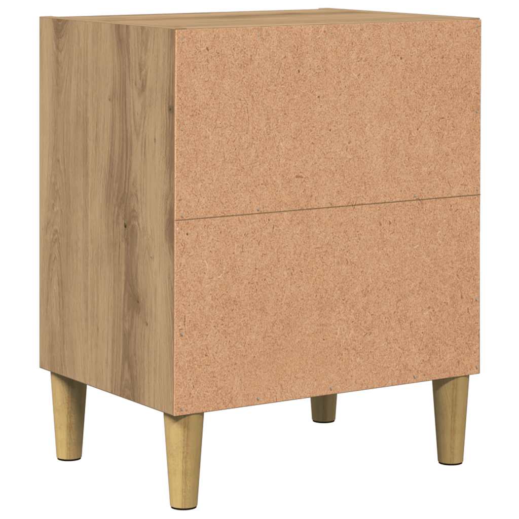 Nachttische 2 Stk. Artisan-Eiche 40x30x50 cm Holzwerkstoff