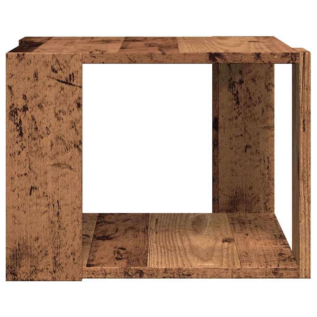 Couchtisch Altholz-Optik 40x40x30 cm Holzwerkstoff
