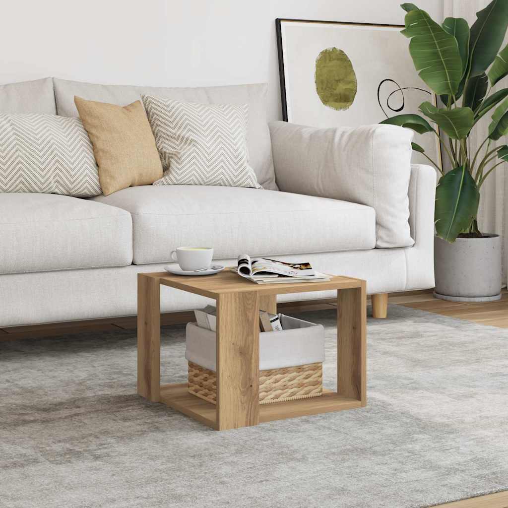 Couchtisch Artisan-Eiche 40x40x30 cm Holzwerkstoff