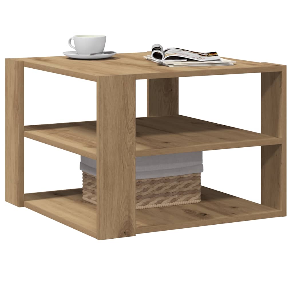 Couchtisch Artisan-Eiche 58x58x40 cm Holzwerkstoff