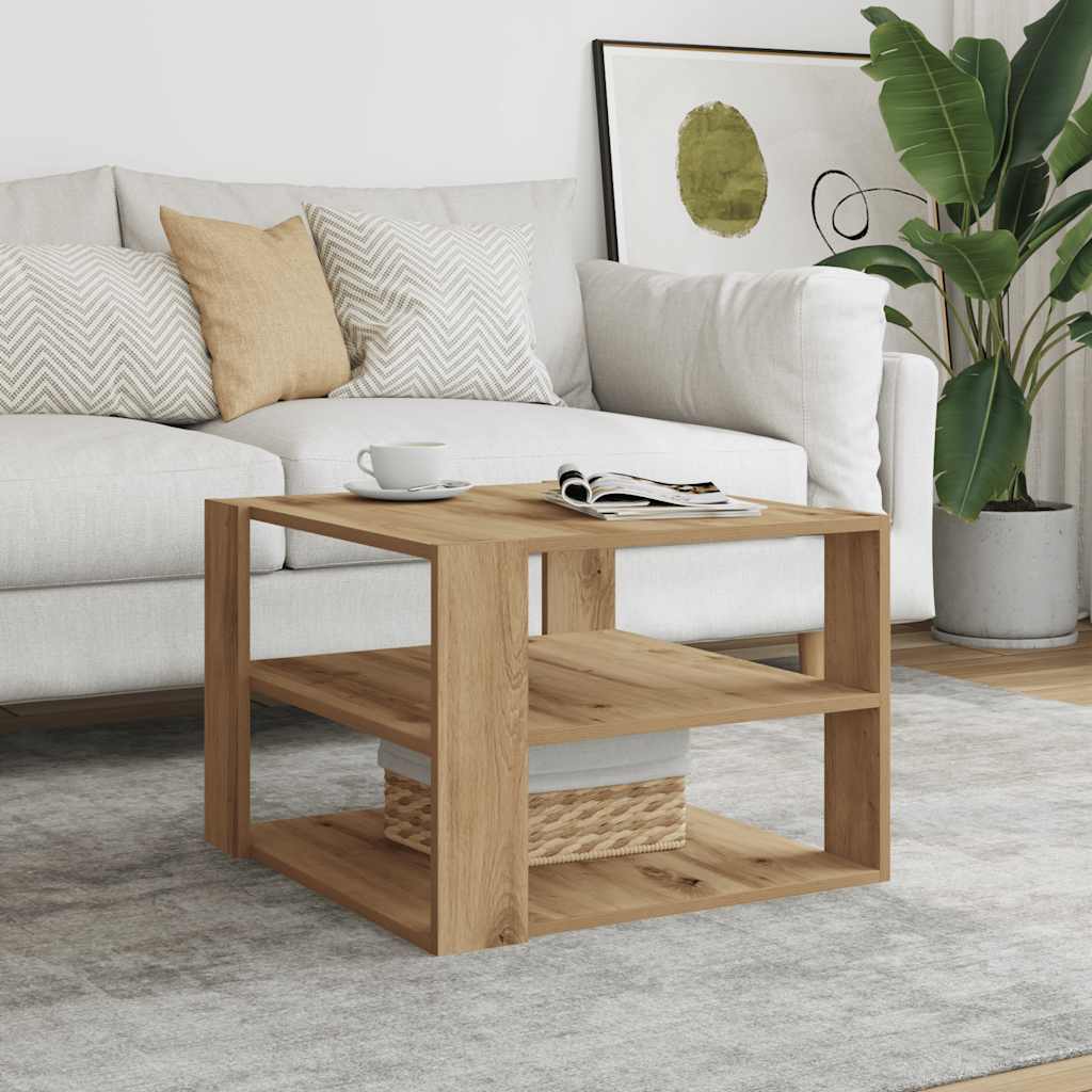 Couchtisch Artisan-Eiche 58x58x40 cm Holzwerkstoff