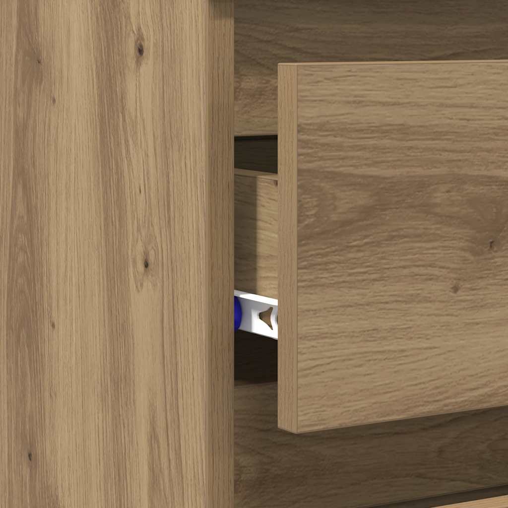 Nachttische 2 Stk. Artisan-Eiche 40x35x62,5 cm Holzwerkstoff