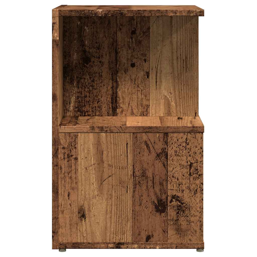Nachttische 2 Stk. Altholz-Optik 35x35x55 cm Holzwerkstoff