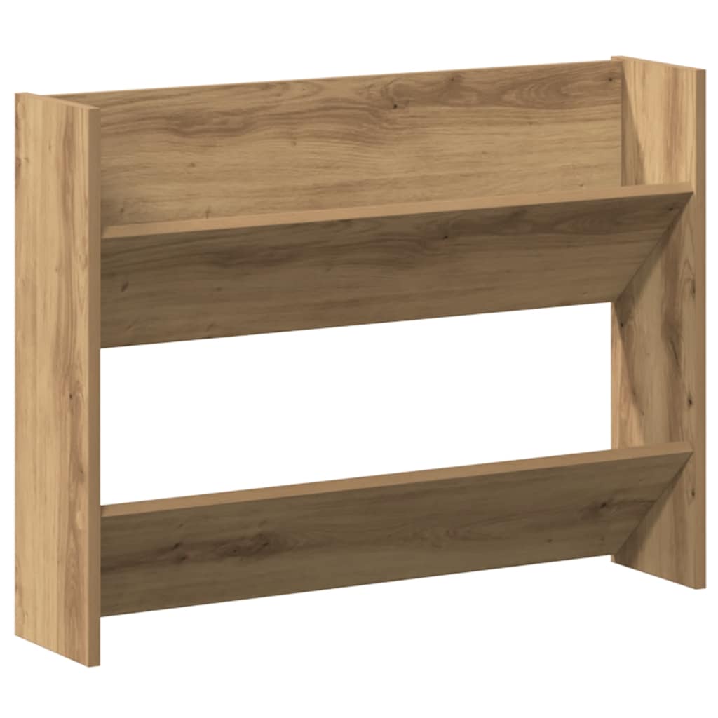 Wand-Schuhregal Artisan-Eiche 80x18x60 cm Holzwerkstoff