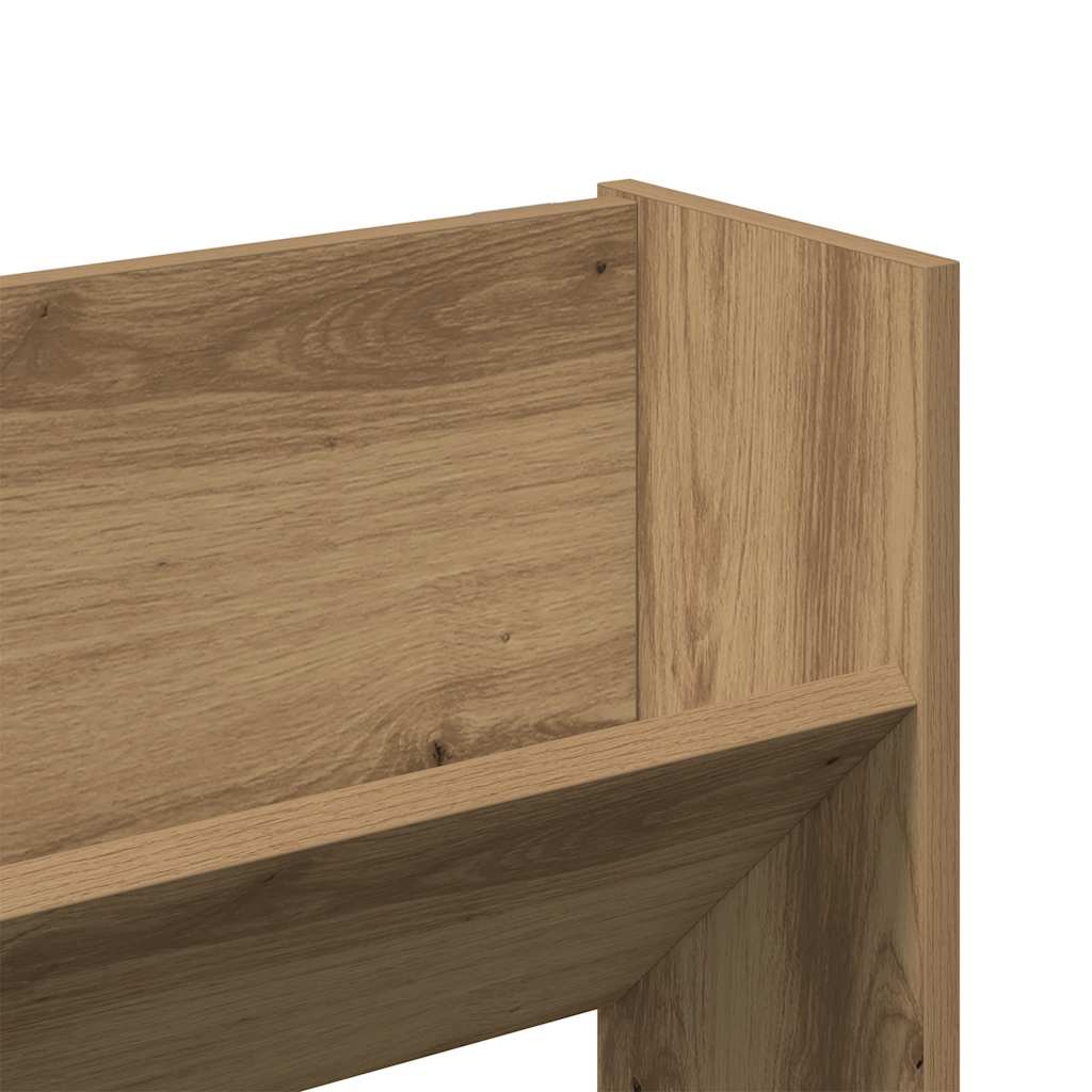 Wand-Schuhregal Artisan-Eiche 80x18x60 cm Holzwerkstoff