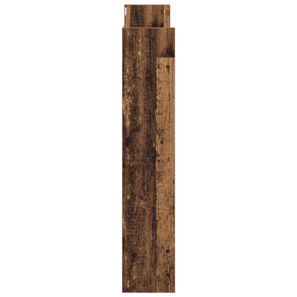 Schuhregal Wandmontage Altholz-Optik 80x18x90 cm Holzwerkstoff