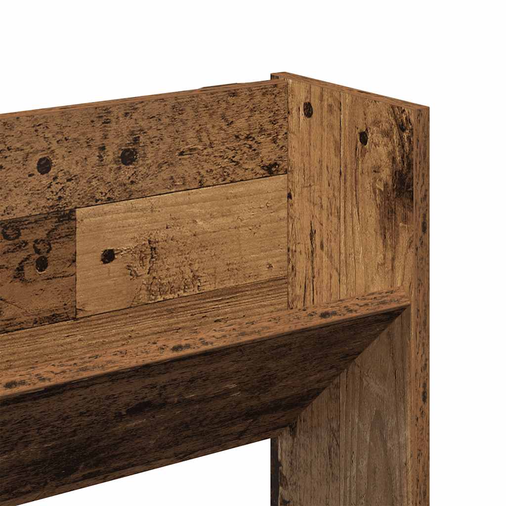 Schuhregal Wandmontage Altholz-Optik 80x18x90 cm Holzwerkstoff