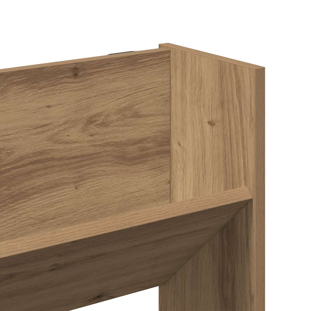 Wand-Schuhregal Artisan-Eiche 80x18x90 cm Holzwerkstoff